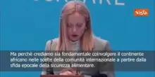 Meloni: Fondamentale coinvolgere Africa in scelte comunità internazionale su sicurezza alimentare