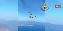 Emergenza incendi boschivi in Grecia, a Kithira velivoli Vigili del Fuoco in azione per bonifiche