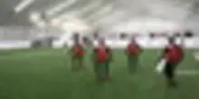I robot umanoidi si allenano a Pechino per i mondiali di calcio