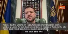 Zelensky: Nessun ultimatum ferma i russi, servono sanzioni