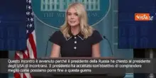 Leavitt (portavoce Trump): Esclusione Zelensky a incontro con Putin? Trump spera in trilaterale