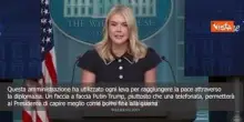 Leavitt (portavoce Trump): Faccia a faccia con Putin aiuterà Trump a porre fine alla guerra