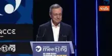 Lungo applauso per Draghi al Meeting di Rimini