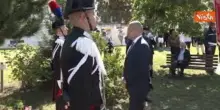 Anniversario terremoto Amatrice, deposta corona fiori a monumento vittime nel Parco Don Minozzi