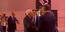 Palermo-Frosinone, l'arrivo del presidente Mattarella al Barbera