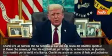 Trump: Charlie Kirk è un martire della verità e della libertà
