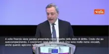 Draghi: In Ue serve velocità e agire insieme, se no rassegniamoci a rimanere indietro