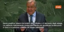 Gaza, Guterres: Serve cessate il fuoco immediato, rilascio ostaggi e soluzione a due Stati
