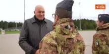 Il Ministro della Difesa Guido Crosetto incontra i militari italiani in Estonia