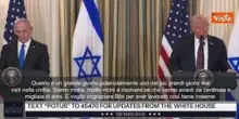 Trump con Netanyahu alla Casa Bianca: Molto vicini a un accordo per la pace in Medio Oriente