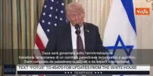 Board of Peace per Gaza, Trump: Presiederò organismo transizione con ex premier Gb Tony Blair