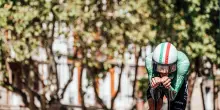 Ganna argento europeo nella crono elite, trionfa Evenepoel