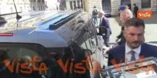 Il Ministro Tajani lascia la Camera dei Deputati dopo l'informativa su Gaza e Flotilla