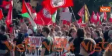 "Intifada, intifada", i cori alla manifestazione pro Gaza a Roma