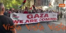 "Morte al sionismo, Gaza arriviamo", gli striscioni al corteo per la Palestina a Roma