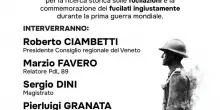 Comunicato Stampa: CRV - Presidente Ciambetti presenta serata di approfondimento su legge sulle fucilazioni