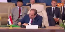 Trump (Usa), Erdogan (Turchia), Al Sisi (Egitto) e Al Thani (Qatar) firmano accordi di pace per Gaza
