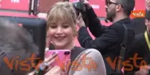 Jennifer Lawrence sul red carpet della Festa del Cinema di Roma