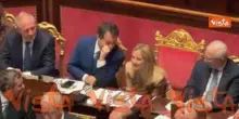 Applausi e standing ovation del centodestra per Meloni in Aula al Senato a termine suo intervento