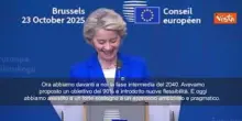 Von der Leyen: Su obiettivi climatici 2040 importante essere flessibili e pragmatici