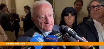 De Luca "L'inverno demografico unisce drammaticamente tutto il Sud"