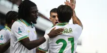 La Roma batte il Sassuolo 1-0 e aggancia il Napoli, Dybala decisivo