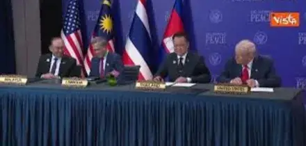 Trump firma un accordo sulle terre rare con il premier della Thailandia Anutin Charnvirakul