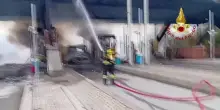 Incendio sulla A21, in fiamme casello autostradale di Brescia Sud