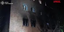 Ucraina, attacco russo a Cherkasy: edifici distrutti