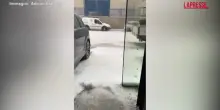 Spagna, tempesta di grandine a Mula