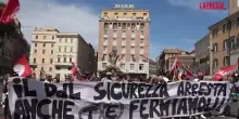 Dl Sicurezza, protesta in piazza a Roma nel giorno della discussione in Aula