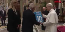 Il Napoli tricolore da Papa Leone XIV: “Vince la squadra”