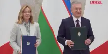 Meloni in Uzbekistan, bilaterale a Samarcanda con Mirziyoyev