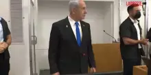 Israele, l’arrivo di Netanyahu in tribunale
