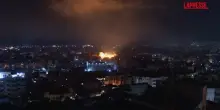 Libano, attacco di Israele su Beirut: le immagini dei bombardamenti