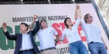 Il centrosinistra ritrova unità in piazza per Gaza: “Siamo 300mila, l’Italia che non tace”