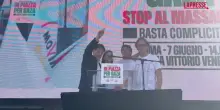 Manifestazione a Roma per Gaza, l’appello dei leader dal palco a votare per i referendum