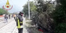 Verona, precipita ultraleggero: 2 feriti gravi, interrotta linea ferroviaria Brennero