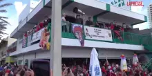 Hockey ghiaccio, i giocatori dei Florida Panthers festeggiano la vittoria della Stanley Cup