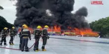 Myanmar, a Yangon in fiamme milioni di dollari di droga confiscata: il rogo è spettacolare