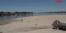 Caldo, a Belgrado gli abitanti cercano refrigerio nel Danubio