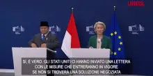 Dazi, von der Leyen: "Estendiamo la sospensione delle contromisure Ue fino a inizio agosto"