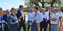 Marche, Regione nel cantiere del ponte ciclopedonale sul fiume Tronto