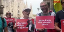 Gergiev, presidio a Milano contro il concerto del direttore d’orchestra vicino a Putin