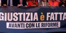 Separazione carriere, flash mob senatori FdI dopo approvazione riforma giustizia