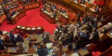 Separazione delle carriere, opposizioni protestano in Senato con cori e cartelli