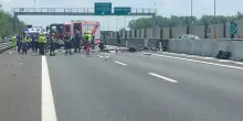 Ultraleggero precipita su raccordo autostradale a Brescia, morti i due occupanti