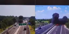 Brescia, lo schianto dell’ultraleggero ripreso in un video