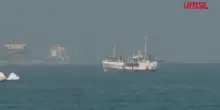 Gaza, l’arrivo della nave della Freedom Flotilla nel porto di Ashdod: le immagini