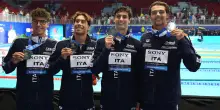 Mondiali Nuoto 2025, Italia argento nella 4×100 stile libero maschile